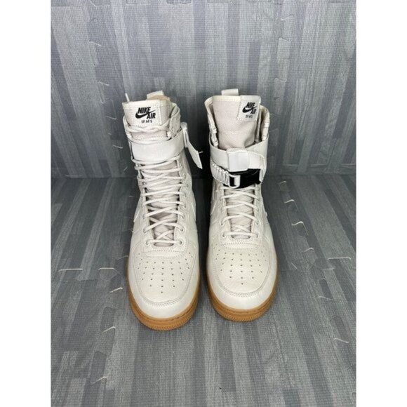Nike SF AF1 High Air Force 1 Sneakers Light Bone Women Size 11 Gum Bottom - Picture 5 of 8